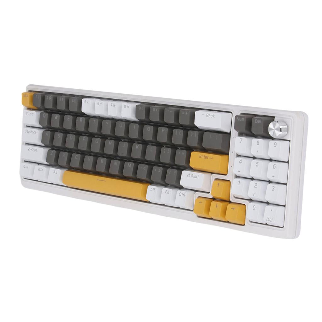 Mechanical Gaming Keyboard 78 Keys RGB Backlit Blue Switch USB Wired Mechanical Keyboard with