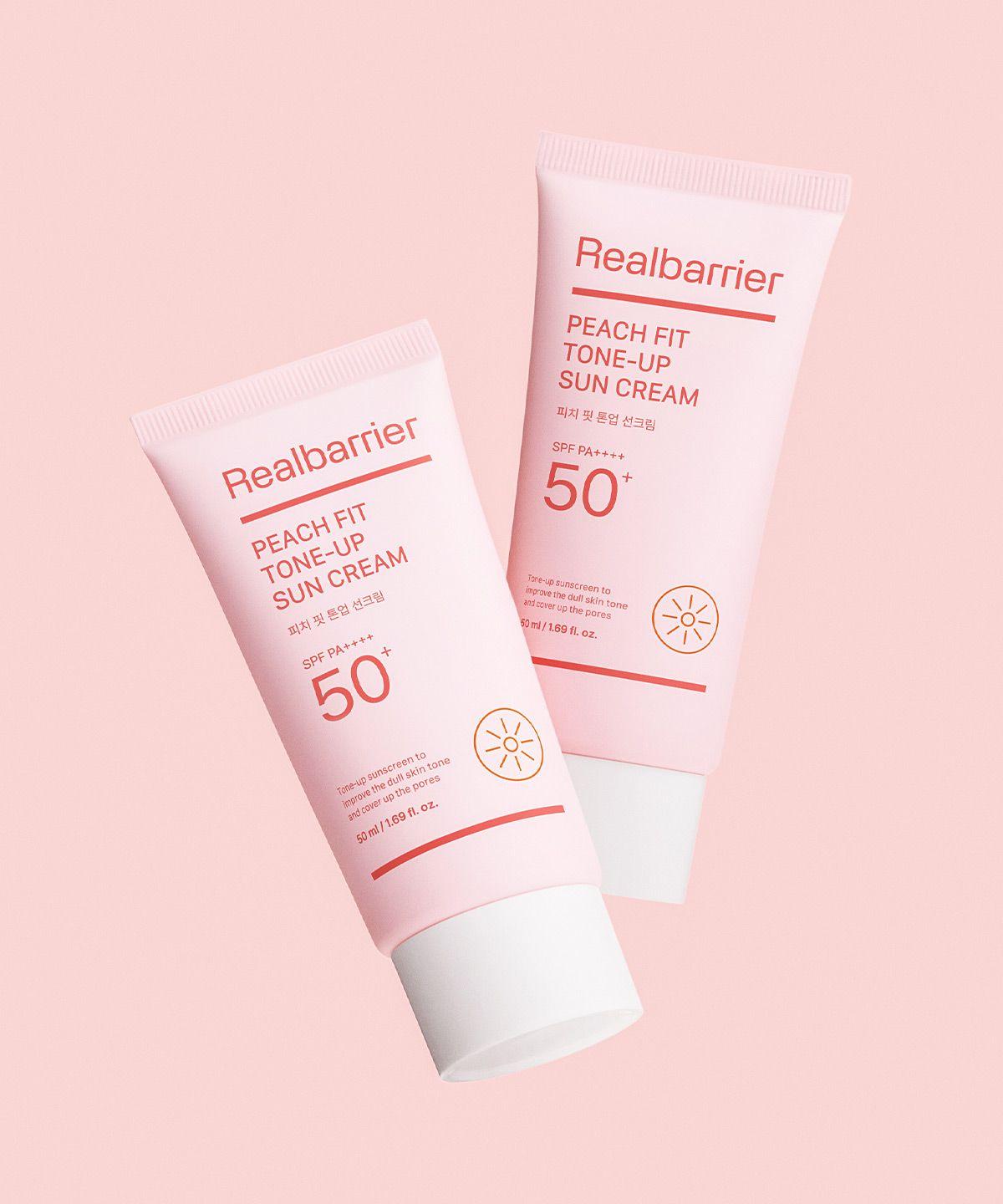 Peach Fit Tone-Up Sun Cream 50ml x 2