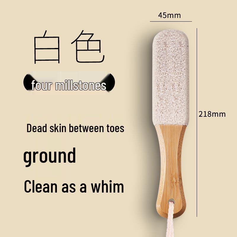 

Bamboo Foot Scrubber & Callus Remover: Pedicure Tool for Dead Skin & Polish