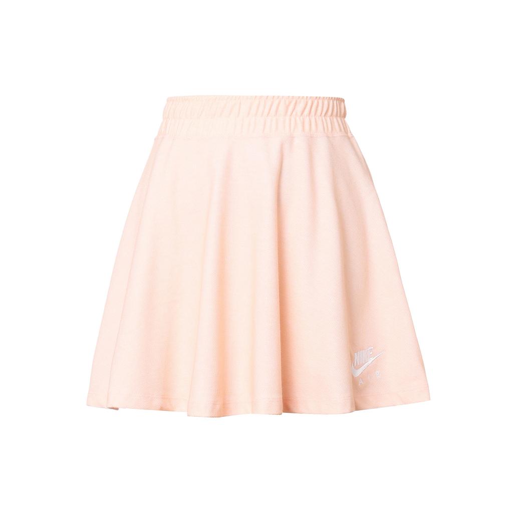 Nike Fustă de damă Air Pique Solid cu logo respirabil, linie A, confortabilă, casual, roz deschis DO7605-610