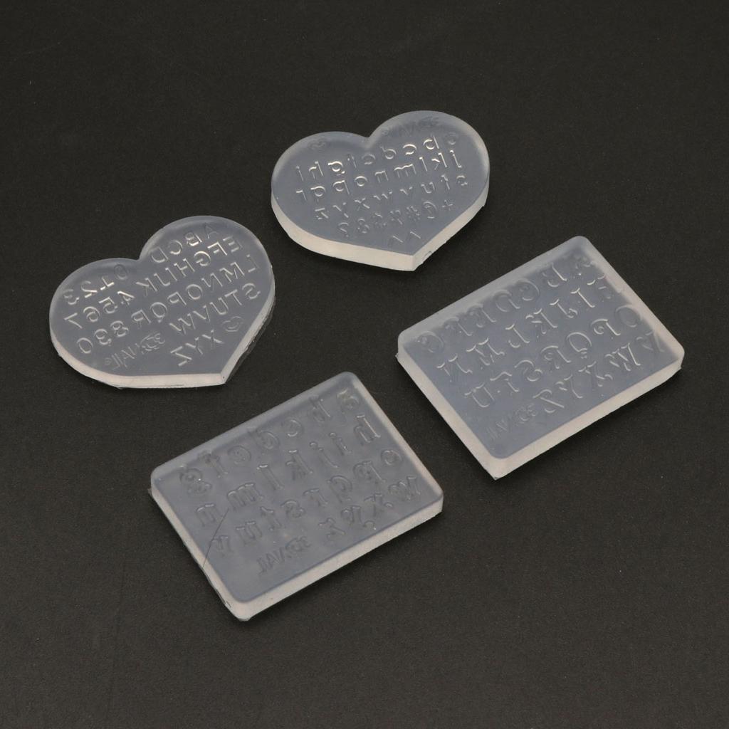 English Letters Numbers Keychain Mold Pendant Handmade Mold Nail Art Crafts