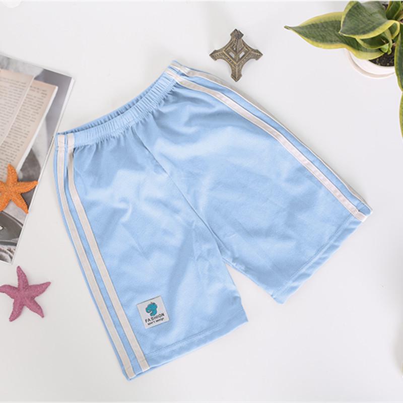 Unisex Sommer-Sportshorts für Kinder mit Seitenstreifen, Leichte Freizeit-Bermudas für Kleinkinder und kleine Kinder