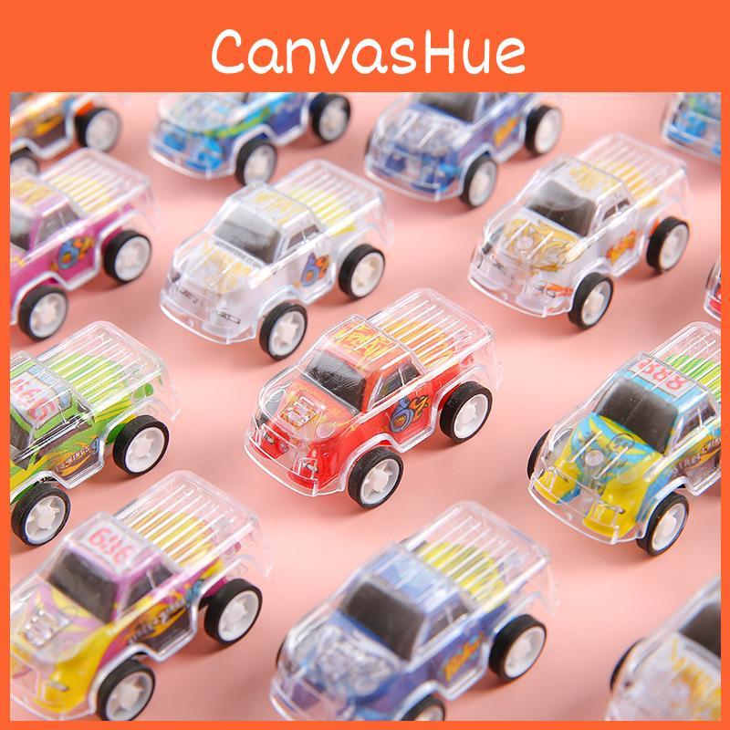 Inertial Simulation Mini Transparent Double Layer Graffiti Car Children Toy