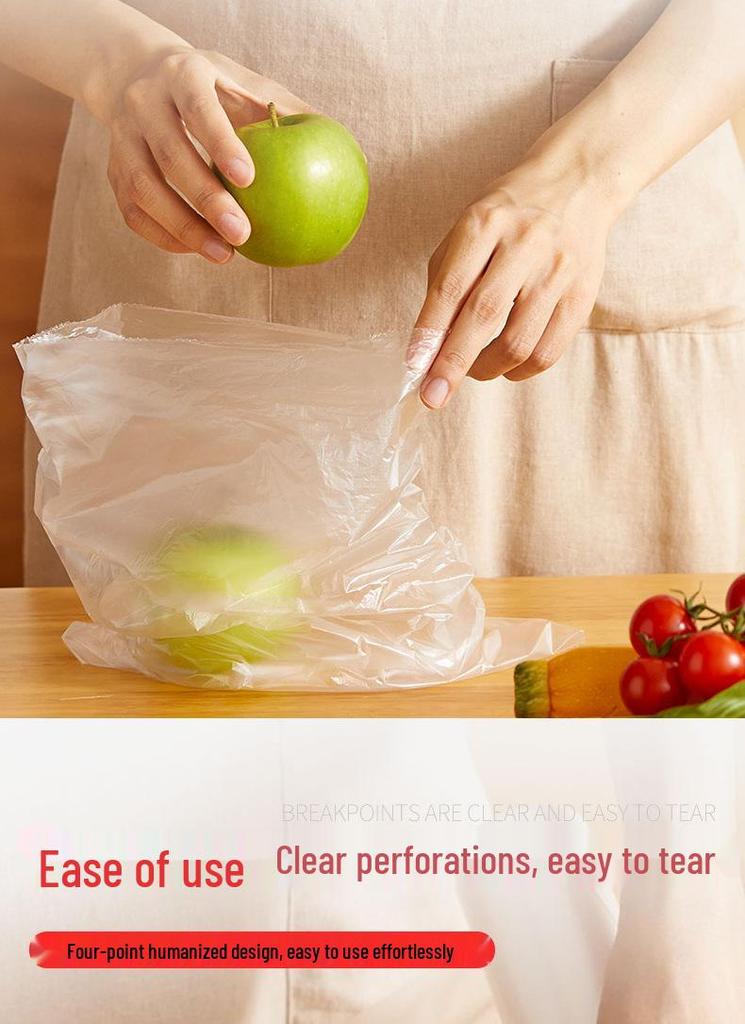PE Food Preservation Roll Bags for Refrigerator and Vegetables