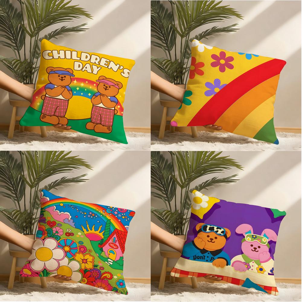 Wiggle W-Wiggle Cute Pillow Case Pillowcase, Double-sided Printed, Sofa Cushion, Bedroom Headboard Pillow