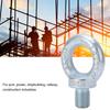2PCS Lifting Ring Bolts Galvanized Carbon Steel Eyebolts Deep Threaded Lifting Shoulder Eyebolt M22