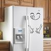 Smile Face Cute Fridge Sticker Delicious Face Wall Vinyl Art Decal for TV Background Wall Decals