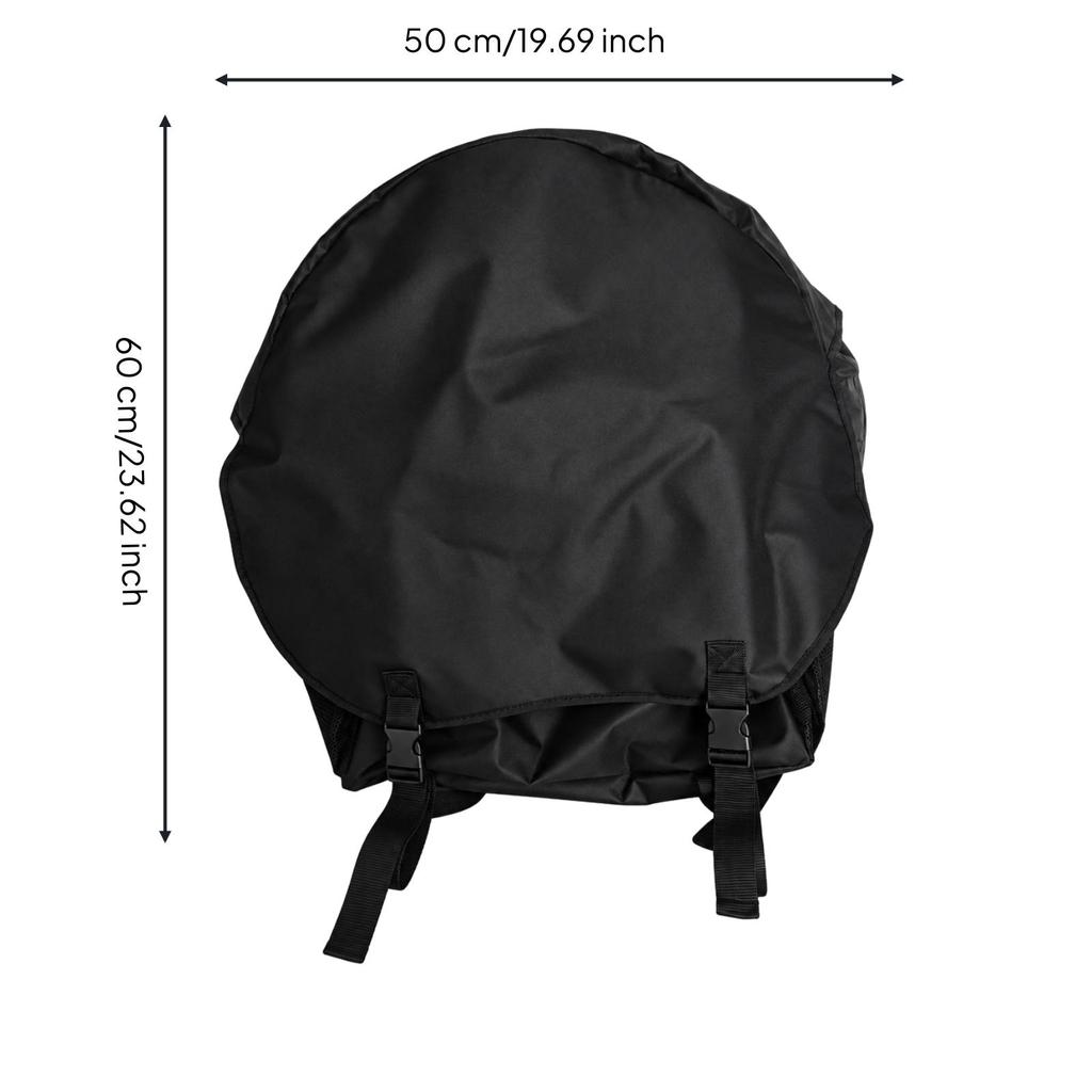 Hanging Spare Tire Cover with Storage Compartment Waterproof Mounted Protector Bag