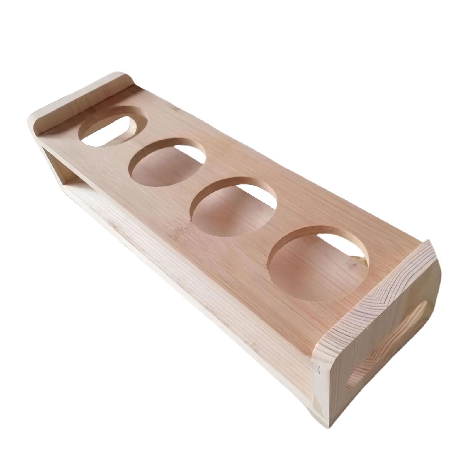 Shot Glass Holder Free Standing Tea Cup Storage Shelf Bamboo Cup Stand Display for Tabletop Coffee Countertop Kitchen Pantry 3670₽