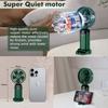 Rechargeable Mini Fan for Personal Use, Quiet Operation Handheld Fan with Brushless Motor, Wearable Neck Fan Featuring3in1Multi-function and