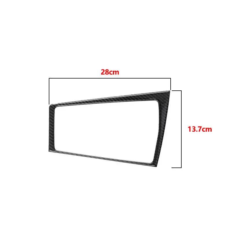 LHD Car Interior Accessories Decorative Stickers Gear Shift Panel Cover Trim Soft Carbon Fiber For VW Golf 8 GTI MK8 2021 22-23