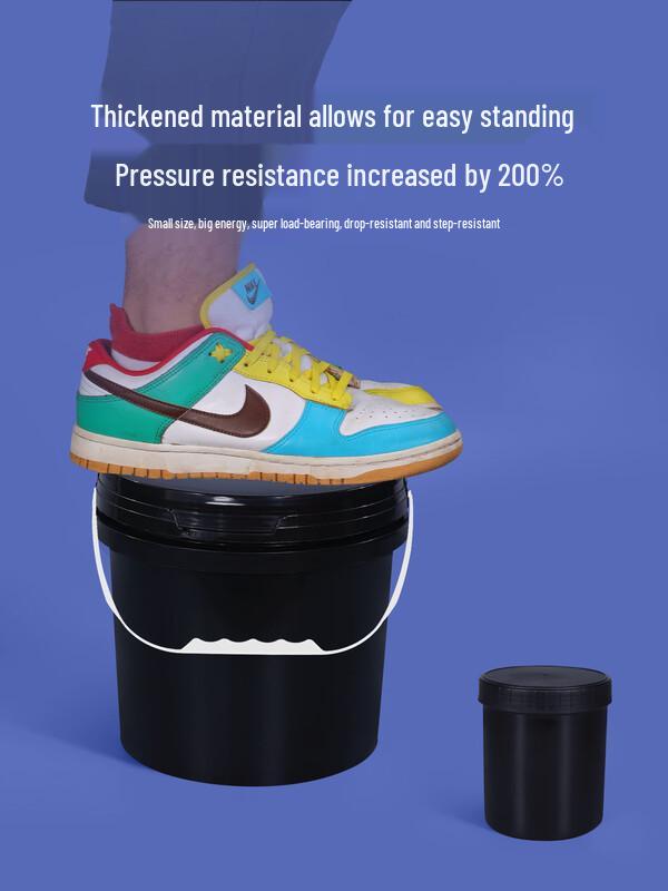 30L Black Light-Blocking Sealed Plastic Bucket