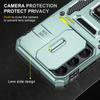 For Samsung Galaxy A16 4G/5G Case Kickstand Slide Lens Lid PC+TPU Drop-Proof Phone Cover