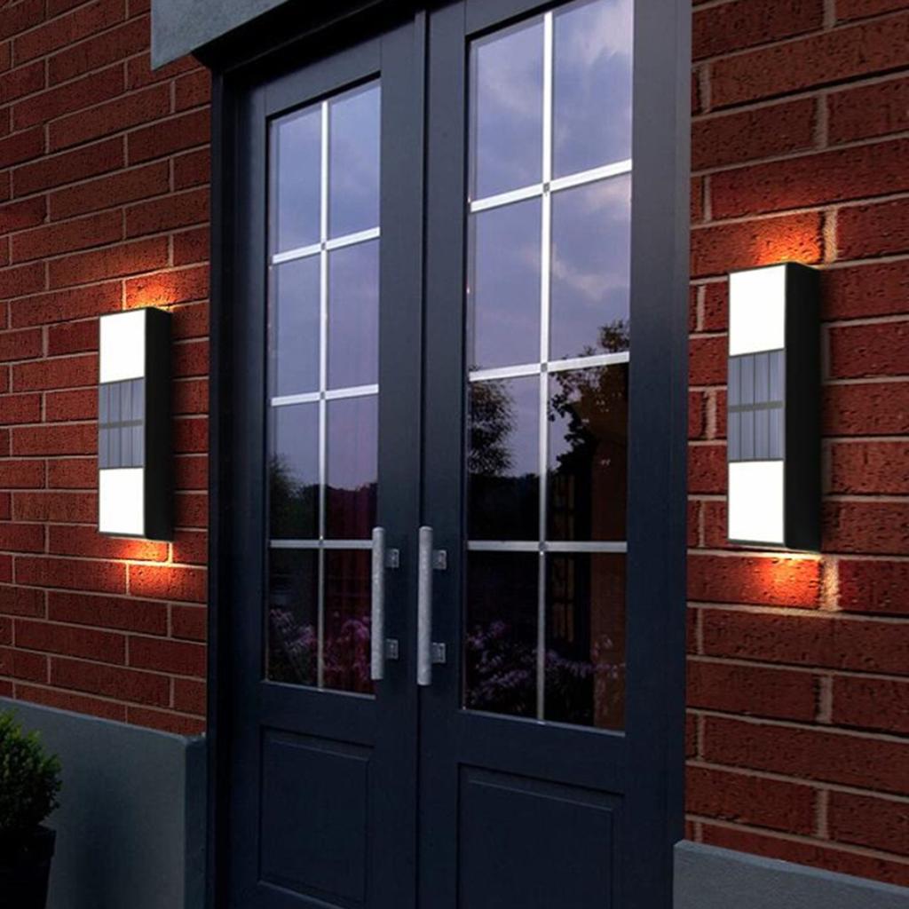 Solar Light Outdoor LED Solar Light Outdoor Solar Wall Light for Front Door Backyard Garage Deck
