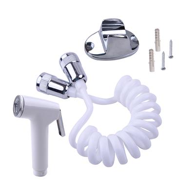 LETAOSK Handheld Toilet Shattaf Portable Adapter Spray Hand Held Bidet Shower Head Wall Bracket PVC Hose Kit Cleaning Tools