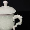 YUZUN Sky Blue Ru Kiln Dragon Head Conference Tea Cup