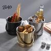 Ice Bucket for Drinks And Snacks Stainless Steel with Removable Strainer, Bar Wine Champagne Beer Chilling Cooler Red Wine, Portable Home KTV
