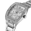 Guess Men's Quartz Watch with Silver Stainless Steel Strap and Three Hands - GW0094G1