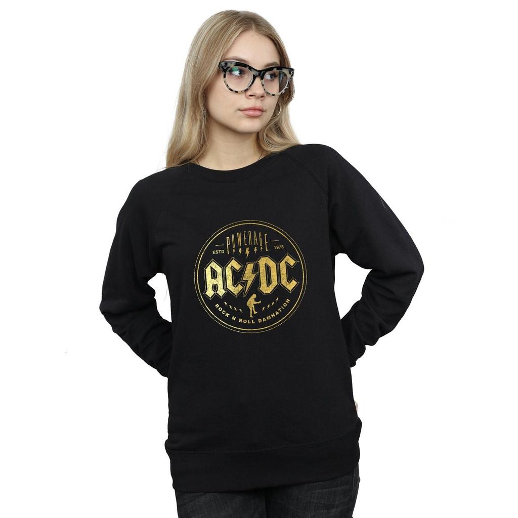 AC/DC Womens/Ladies Rock N Roll Damnation Sweatshirt