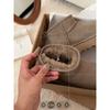 Henan Sangpo snow boots sheepskin fur integrated women's autumn and winter new warm lazy snow shoes winter rain low top mini