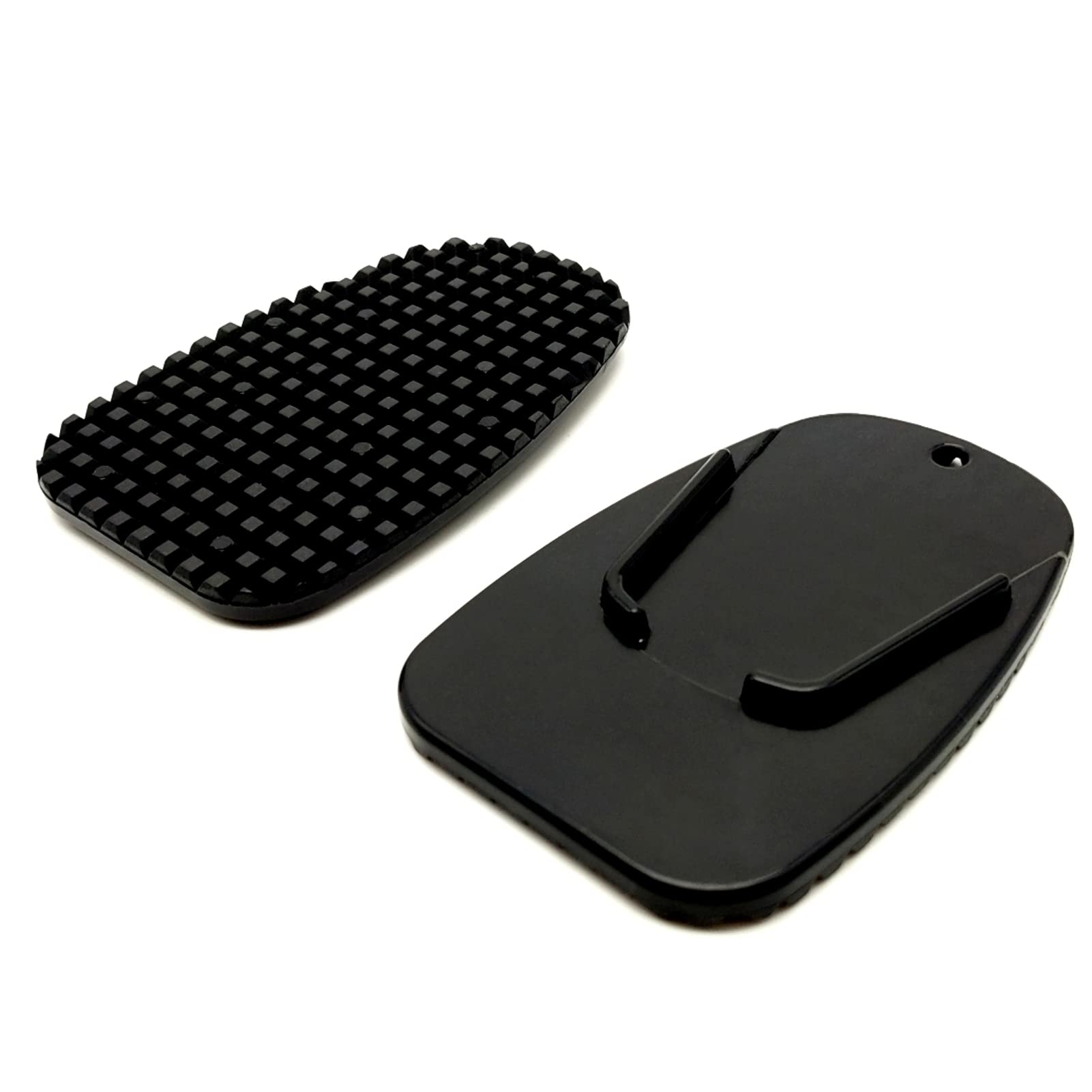 Пластина боковой подножки мотоцикла, подкладка для боковой подножки мотоцикла, комплект из 2 шт. (черный) чёрный