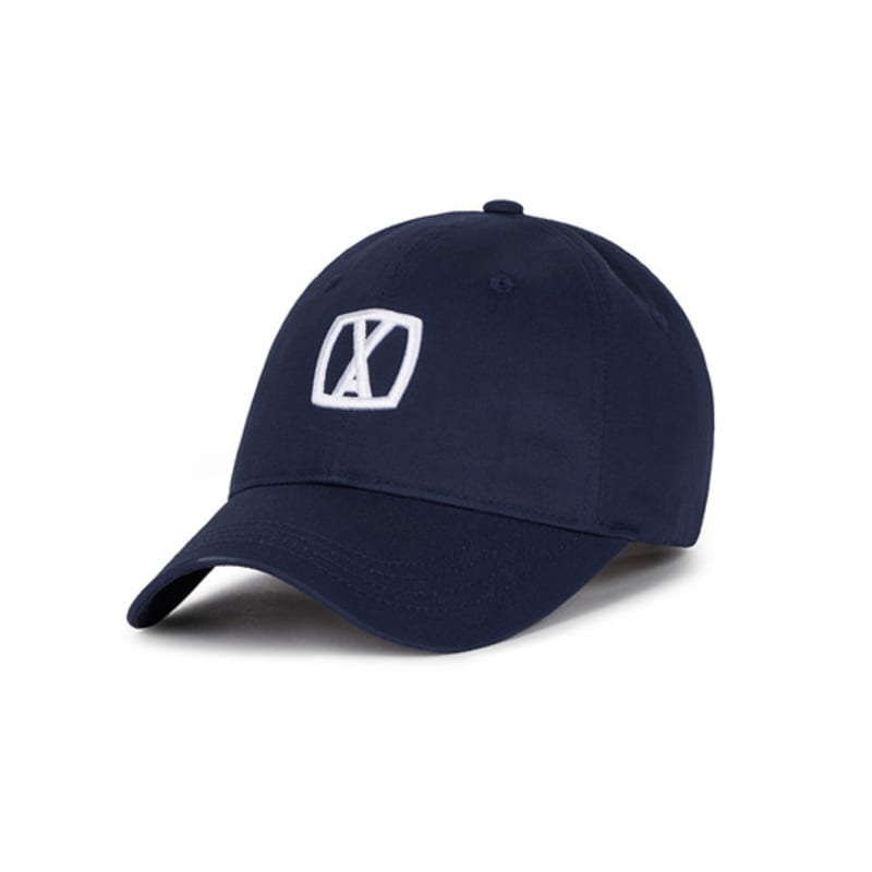 VARZAR VA 3D Quadratische Kappe Marineblau