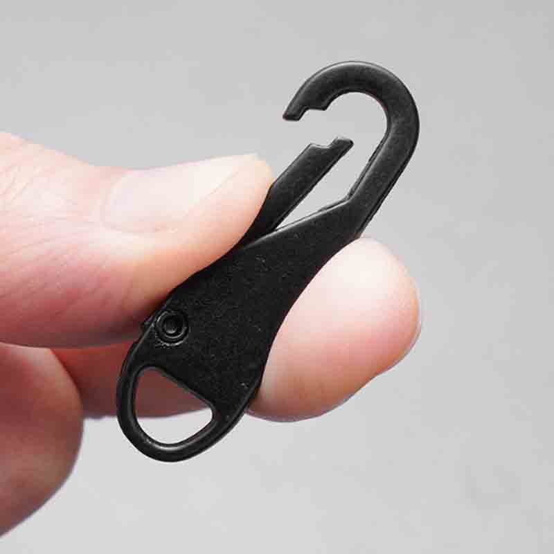 Universal Zipper Pull Replacement Pull Tab Heavy Duty Zipper Fix Repair Kit Snap On Puller for Backpack Luggage Clothes Jackets