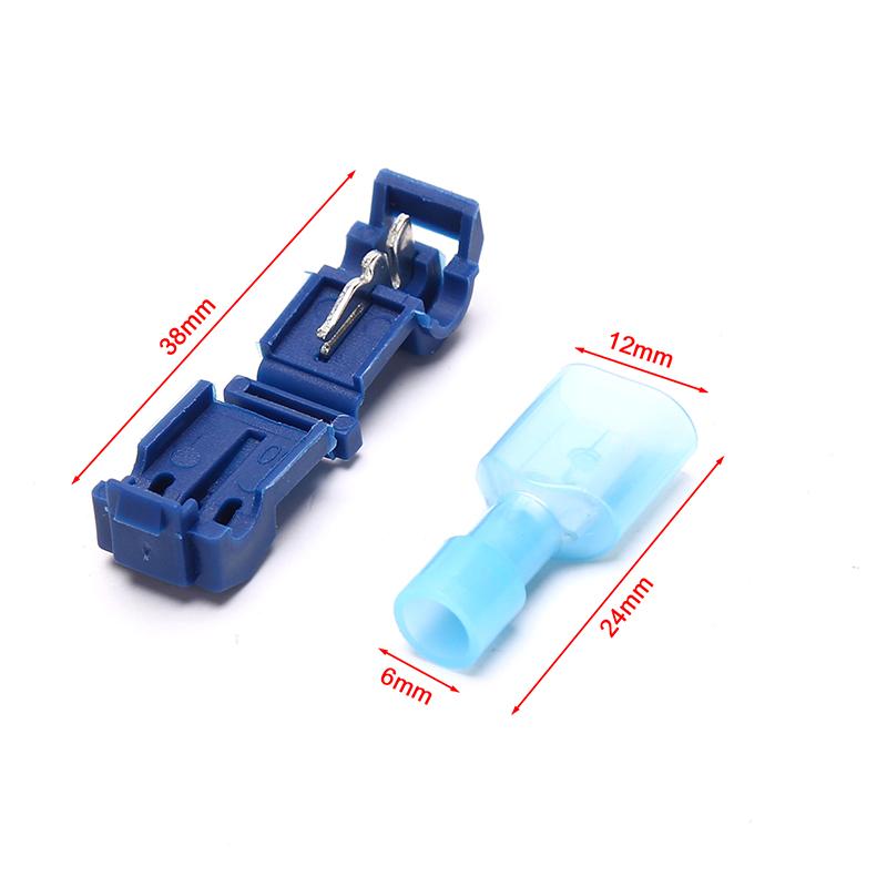 20Pcs T-Tap Splice Wire Connector Insulated Spade Electrical Crimp Terminals Kit