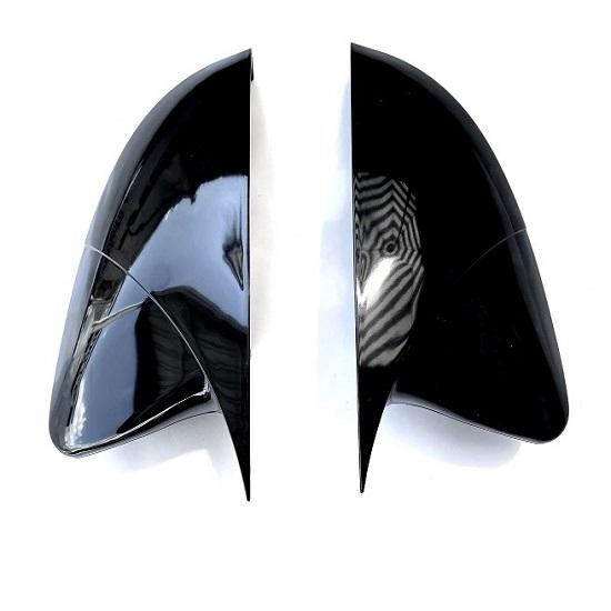 For Skoda Oktavia Mk3 2013 - 2020 Batman Bat Mirror Cover Glossy Black Mirror Cover Right Left 2 Piece Auto Mirror Accessory