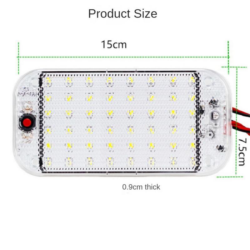 48 LED Panel Light Car Interior Reading Lamp High Brightness Cabin Lights for Truck RV Boats Lights 12V-85V