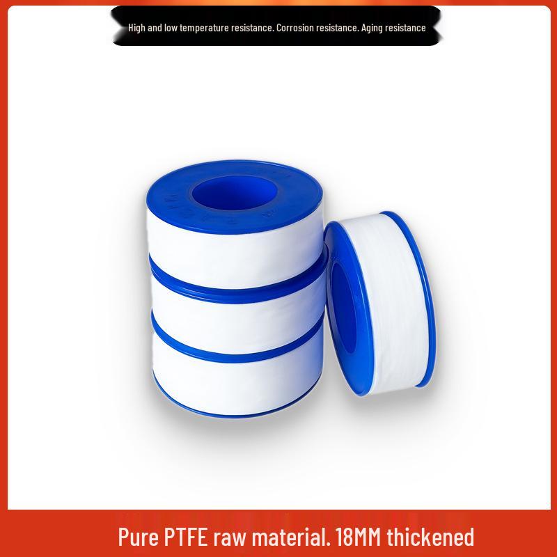 High-Density Thread Sealant: 18mm PTFE Tape, Heat & Corrosion Resistant