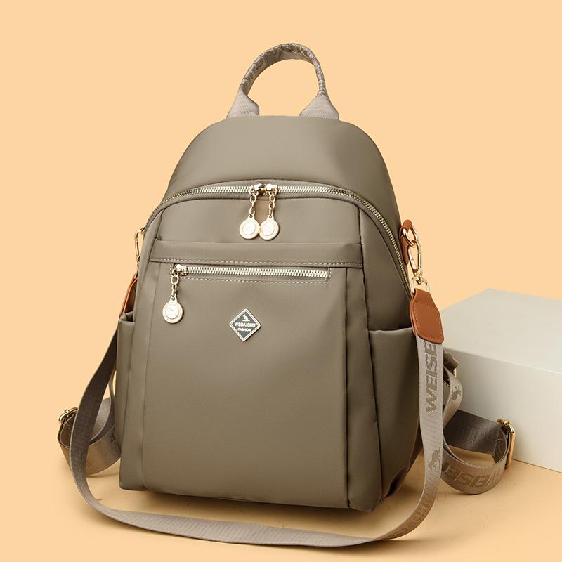 Lehký Vodotěsný Oxfordový Batoh Dámská Multifunkční Cestovní Taška přes Rameno Studentská Školní Taška
