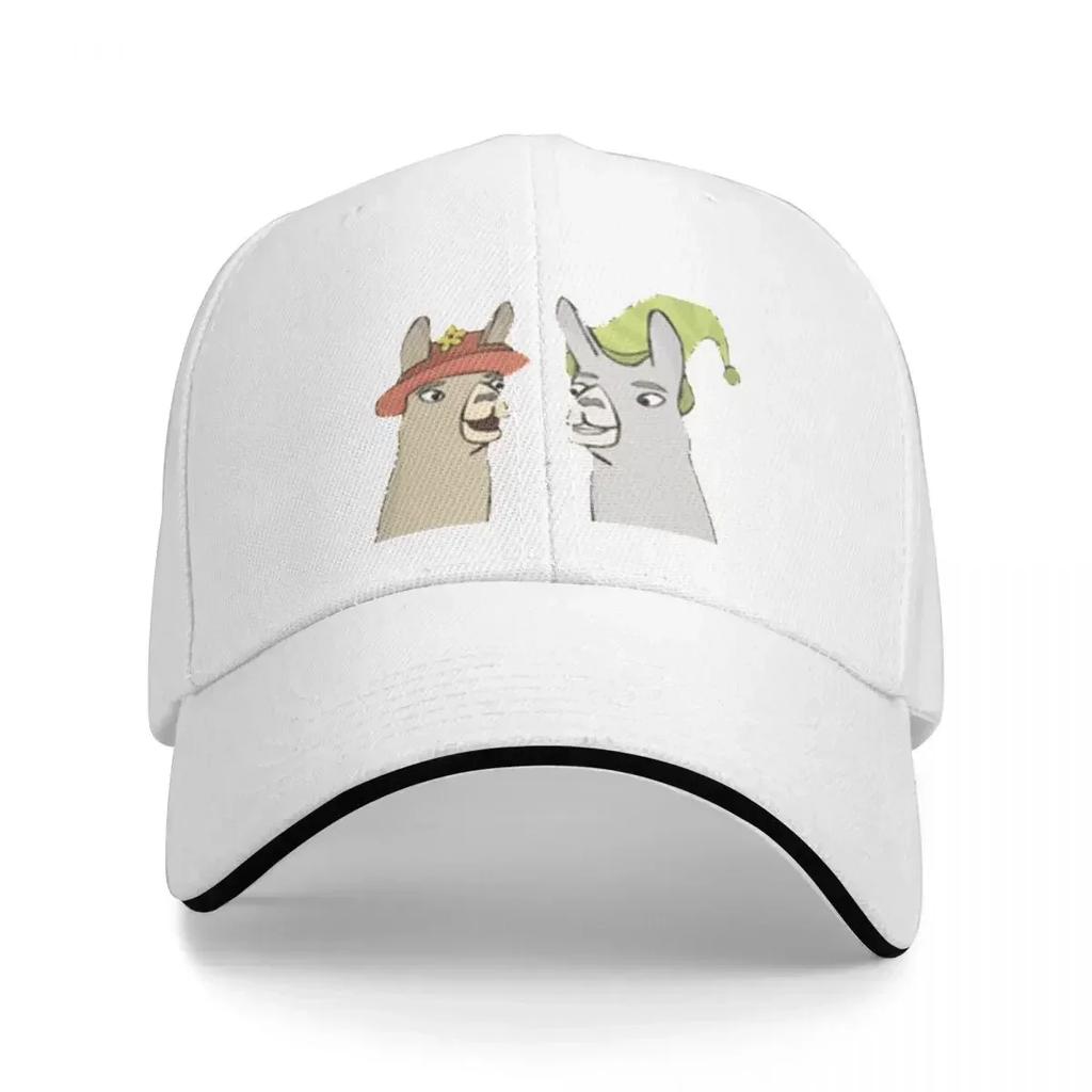 Llamas With HatsCaaaarl Cap Baseball Cap items new in the hat Womens golf wear Unisexs Streetwear for Sun Protection