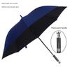 Piano Paint Long Handle Straight Umbrella Storm Resistant Sunny And Rainy Dual-purpose Black Plastic Business Gift Sun Umbrella