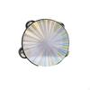 Tambourine Holographic with Jingling Discs Reflective Hand Drum for Dancers, Students,