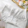 Antibacterial Girls' Mid-Waist Cotton Panties - Breathable, Quick-Drying, Butt-Lifting with Bow Knot Design