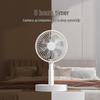 Foldable 6-inch USB Charging Mini Desktop Fan with Telescopic Head and Long Battery Life