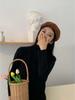 Women's Two-Way Beret: Stylish, Warm Autumn/Winter Octagonal Hat with Brim for a Slimmer Face.