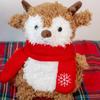 2024 Christmas Reindeer Scarf & Holiday Figurine Gift