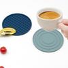 3/6Pcs Silicone Drink Coaster Heat Resistant Cup Dish Drying Mat Tabletop Protection Non-Slip Coasters for Drinks