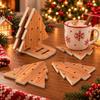 4pcs Non-Slip Coffee Tea Milk Cup Mat Natural Heat Insulated Pad  Party Gifts