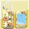 Capybara Cartoon ID & Card Holder Lanyard for Campus, Bus, Subway, and Badge