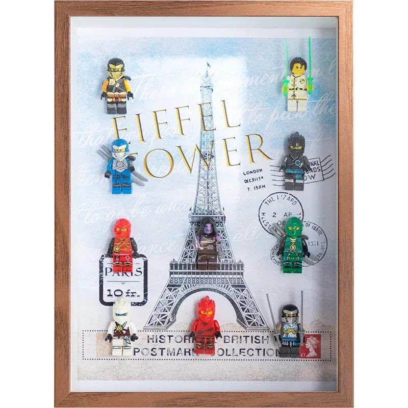 THK 3cm Wood Family Acrylic Picture Frame Wall Mounted Storage Display Showcase Photos Dried Flowers Awards Anime Figurine