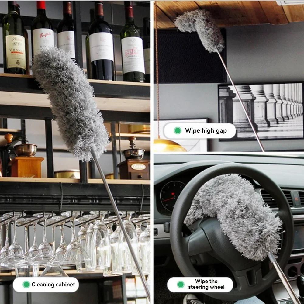 1pc Dusting Duster, Retractable Fibre Duster, Handheld Cleaning Tool for Home Cleaning