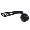 Baitcasting-Rollenhenkel 32mm/1,26 Zoll Ergonomischer Metall-Angelrollenhenkel für Baitcasting DSH019 Mattschwarz