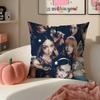 Pop Girl Group KKATSEYE Cushion Cover Pillowcase Short Plush Invisible zipper Room Sofa Cushion Cover