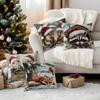 Cute Christmas Animals Pillowcase Bedroom Sofa Cushion Cover 100% Polyester Living Room Cushion Pillowcase Home Decor