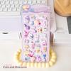 Noctilucent 3D Cute Animals Fart Peach Stereo Decals Cartoon 3D Relief Sticker Diy Decor Stickers Supplies-Toy