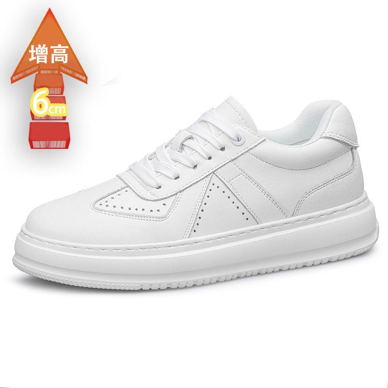 

Толстоподошвенные увеличивающие рост 8 см маленькие белые туфли мужские на шнуровке легкие трендовые весенние мужские спортивные универсальные повседневные одинарные туфли кеды 37