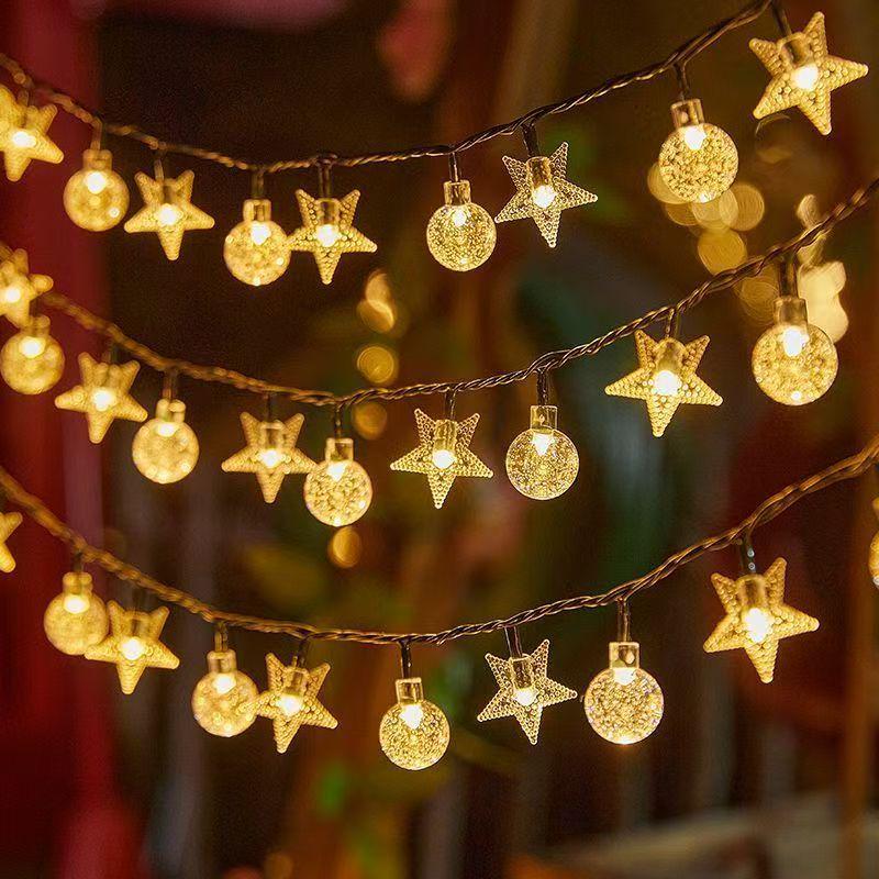 Battery Operated Christmas LED String Lights for Outdoor/Indoor Decor, Festival & Camping Atmosphere, Colorful Night Lights